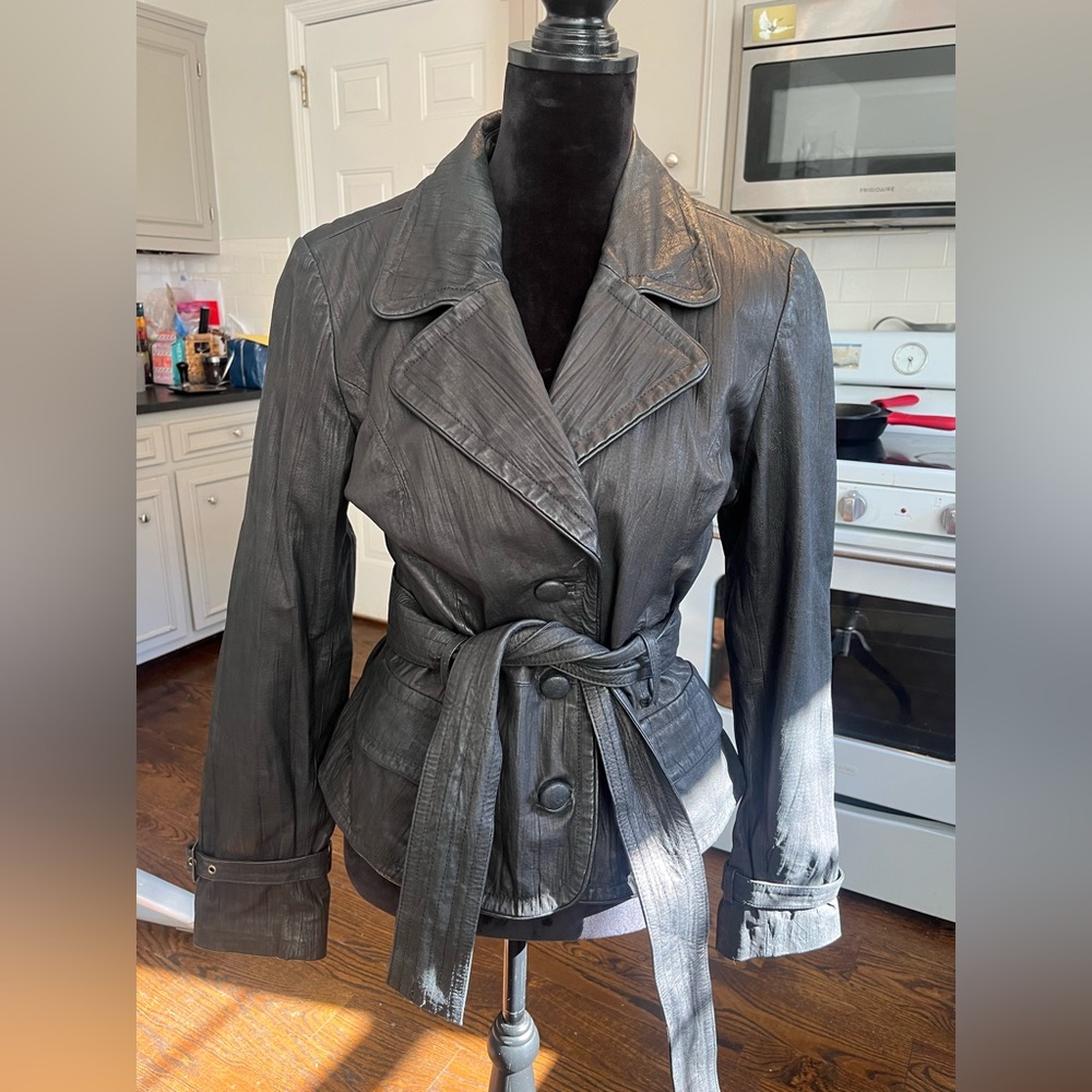INC International Concepts Leather Jacket
